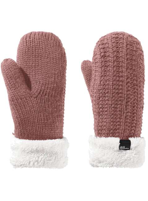 Rękawiczki damskie Jack Wolfskin Highloft Knit Mitten - afterglow