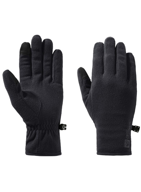 Rękawiczki polarowe Jack Wolfskin Real Stuff Gloves - black