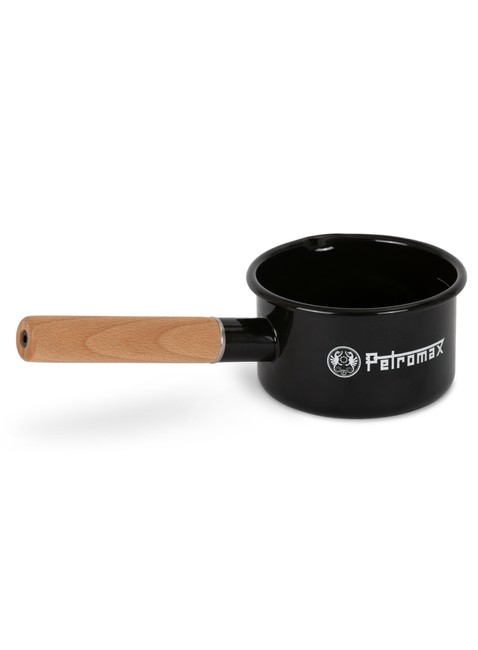 Rondelek turystyczny Petromax Enamel Saucepan 0,5 l - black