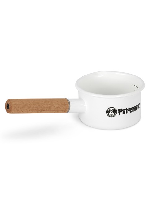 Rondelek turystyczny Petromax Enamel Saucepan 0,5 l - white