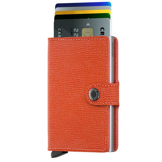 Secrid kompaktowy portfel z RFID Miniwallet Crisple - orange