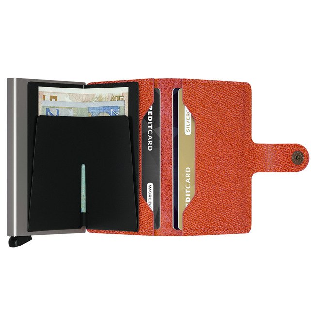 Secrid kompaktowy portfel z RFID Miniwallet Crisple - orange