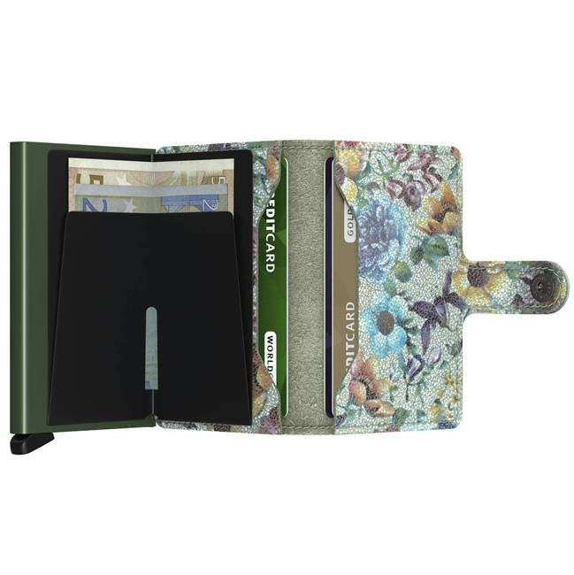 Secrid kompaktowy portfel z RFID Miniwallet Crisple - pistachio