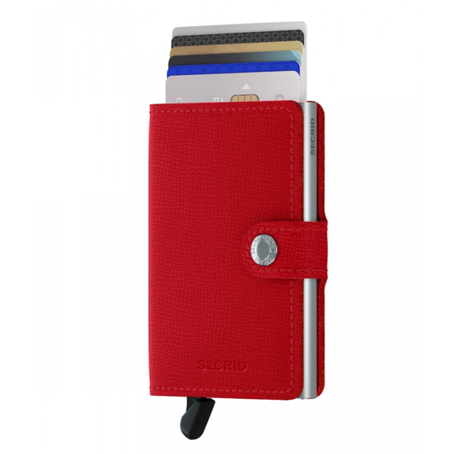 Secrid kompaktowy portfel z RFID Miniwallet Crisple - red