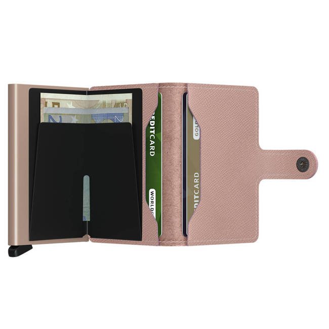 Secrid kompaktowy portfel z RFID Miniwallet Crisple - rose