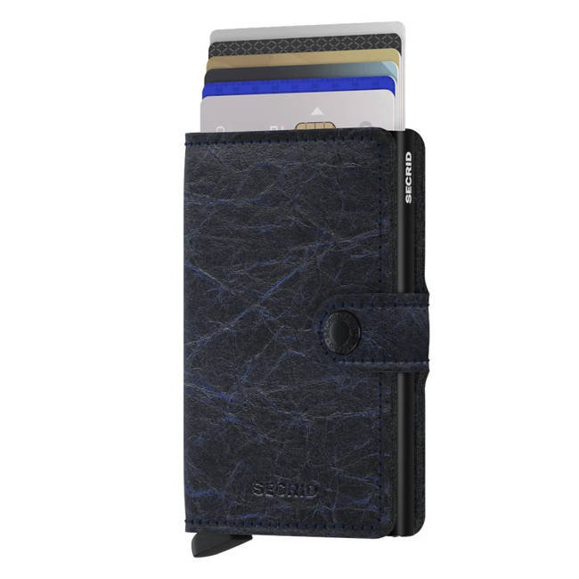 Secrid kompaktowy portfel z RFID Miniwallet Crunch - blue