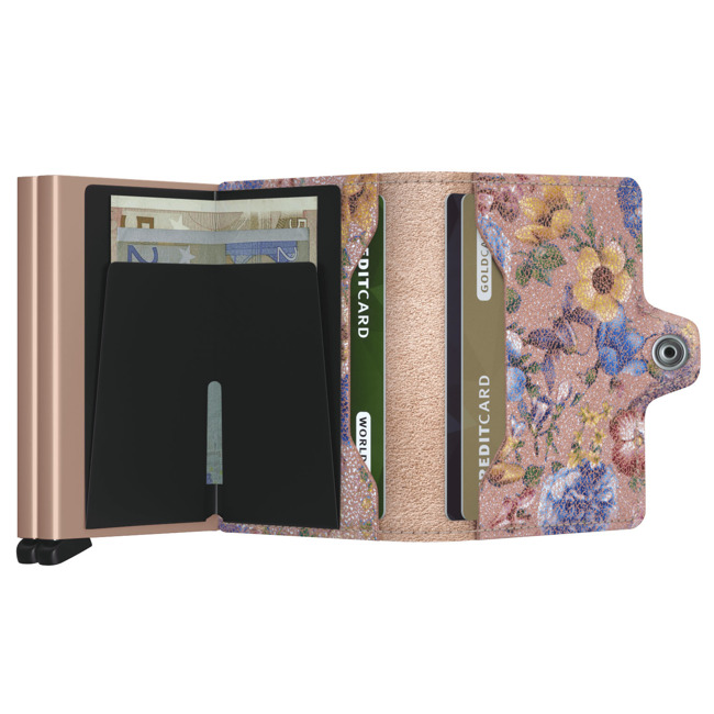 Secrid portfel kieszonkowy RFID Twinwallet Crisple - rose floral