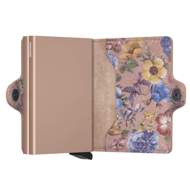 Secrid portfel kieszonkowy RFID Twinwallet Crisple - rose floral