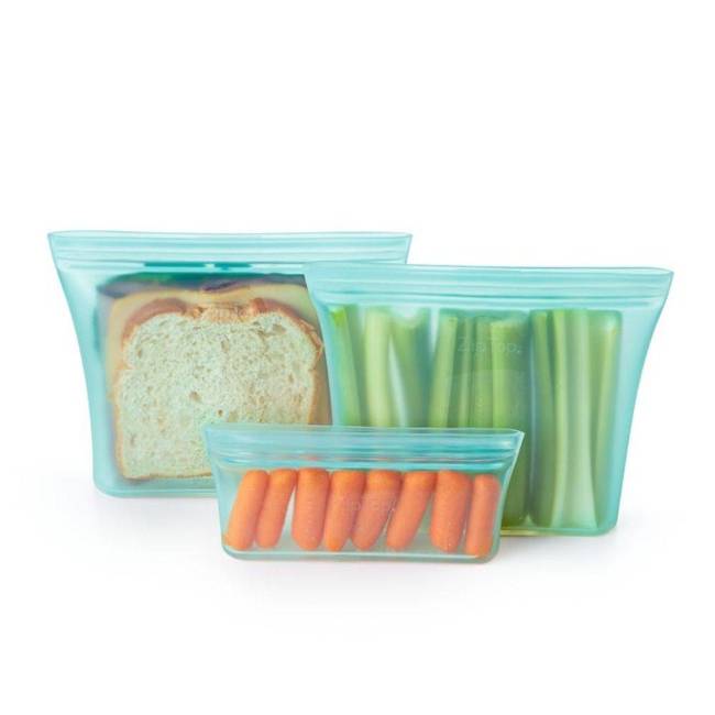 Silikonowa torba na kosmetyki Zip Top Sandwich Bag - teal