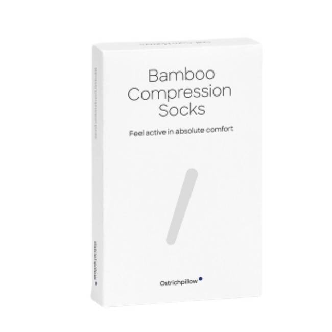 Skarpety kompresyjne Ostrichpillow Bamboo Socks - blue azure / yellow moss