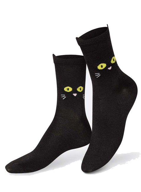 Skarpety unisex Eat My Socks Cat Walk Black