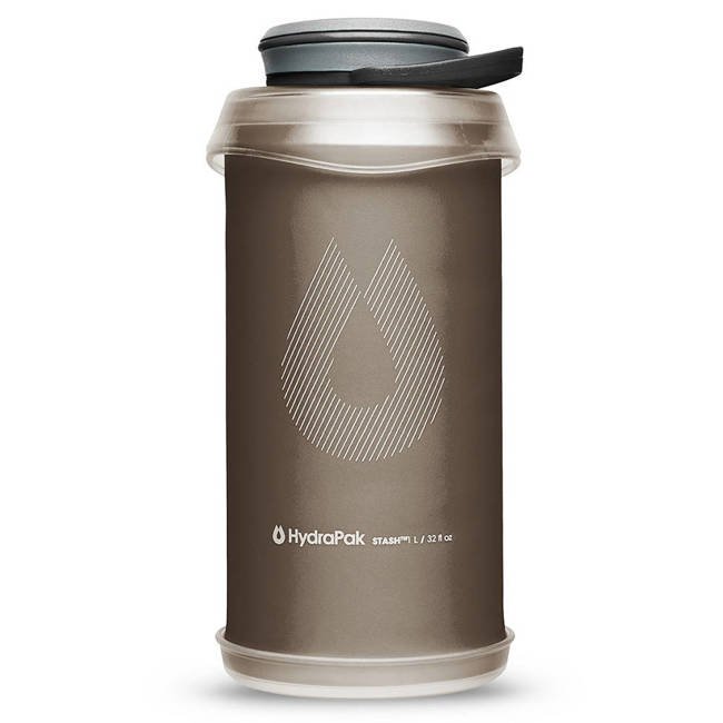 Składana butelka na wodę HydraPak Stash™ 1 l - mammoth grey