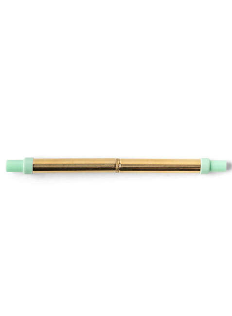 Składana słomka ze szczoteczką Designworks Ink Portable Straw - mint