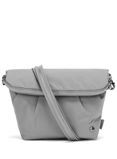 Składana torba antykradzieżowa Pacsafe CX Convertible Crossbody - econyl gravity grey