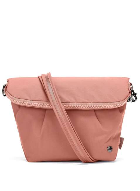 Składana torba antykradzieżowa Pacsafe CX Convertible Crossbody - econyl rose