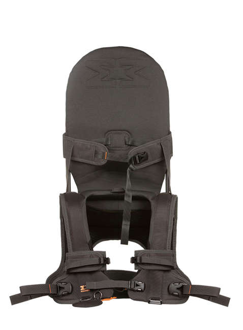 Składane nosidełko dziecięce MiniMeis G54 Shoulder Carrier - black / grey