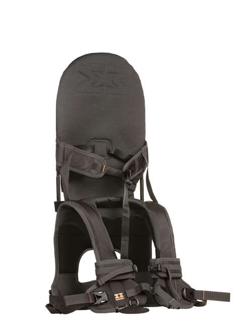 Składane nosidełko dziecięce MiniMeis G54 Shoulder Carrier - black / grey