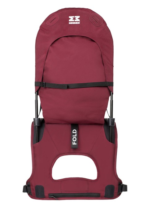 Składane nosidełko dziecięce MiniMeis G54 Shoulder Carrier - burgundy