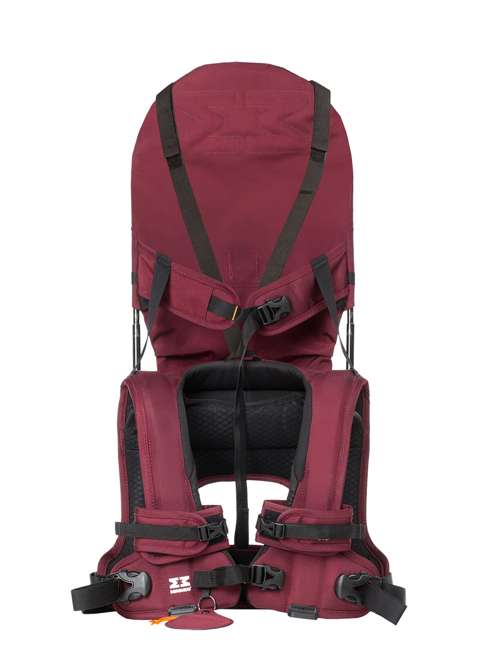 Składane nosidełko dziecięce MiniMeis G54 Shoulder Carrier - burgundy