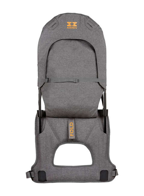 Składane nosidełko dziecięce MiniMeis G54 Shoulder Carrier - grey / orange