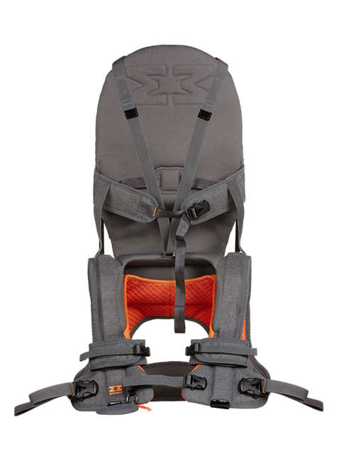 Składane nosidełko dziecięce MiniMeis G54 Shoulder Carrier - grey / orange