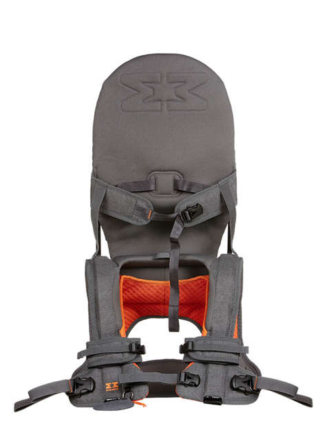 Składane nosidełko dziecięce MiniMeis G54 Shoulder Carrier - grey / orange