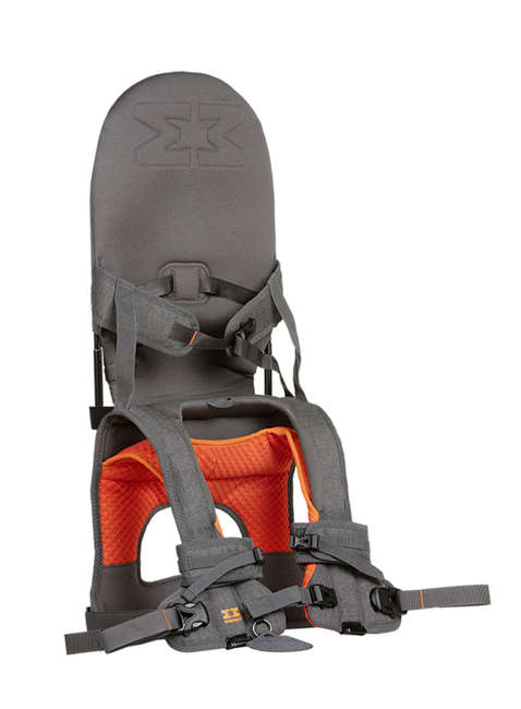 Składane nosidełko dziecięce MiniMeis G54 Shoulder Carrier - grey / orange