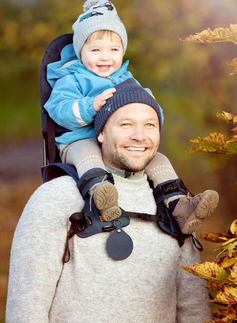 Składane nosidełko dziecięce MiniMeis G54 Shoulder Carrier - navy