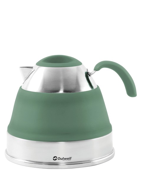 Składany czajnik turystyczny Outwell Collaps Kettle 2,5 l - shadow green