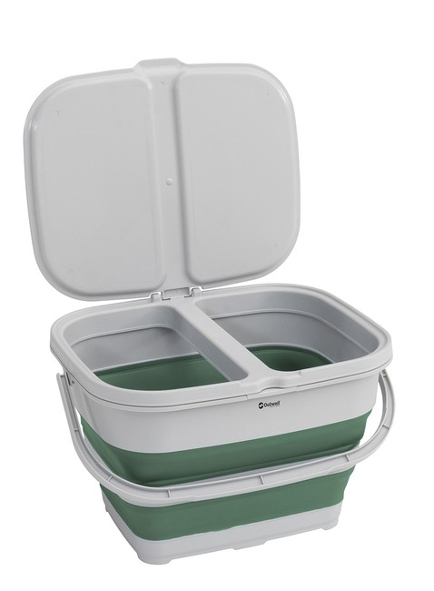 Składany kosz do recyklingu Outwell Collaps Recycleit Basket - shadow green