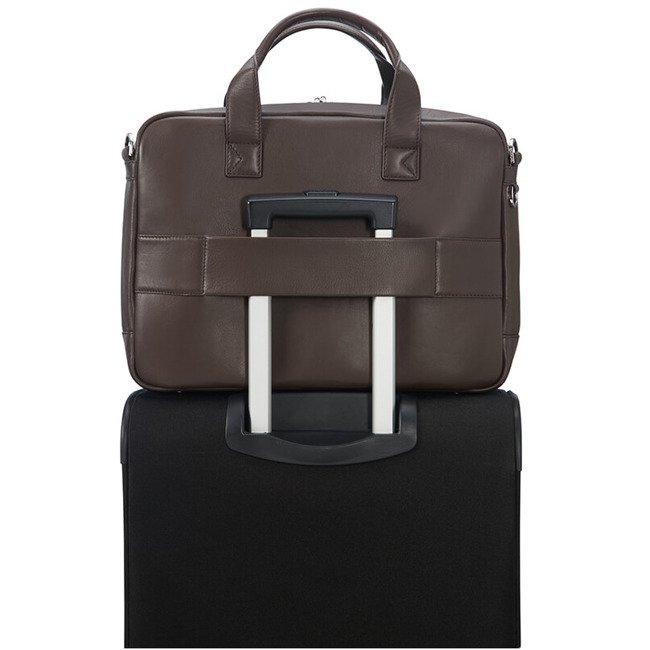 Skórzana torba na laptopa Samsonite Sunstone 14,1" - brown