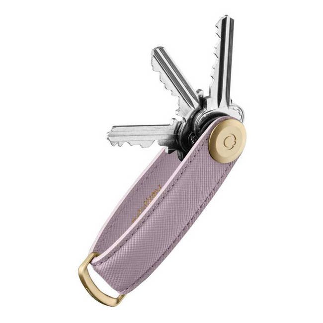 Skórzane etui na klucze Orbitkey Saffiano Key Organizer - lilac