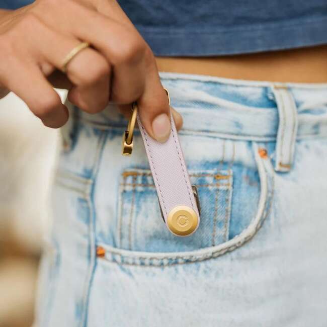 Skórzane etui na klucze Orbitkey Saffiano Key Organizer - lilac