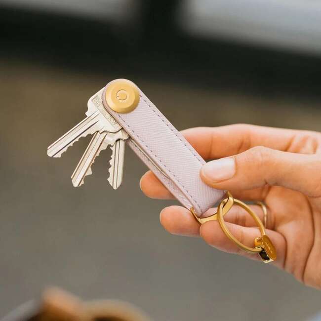 Skórzane etui na klucze Orbitkey Saffiano Key Organizer - lilac