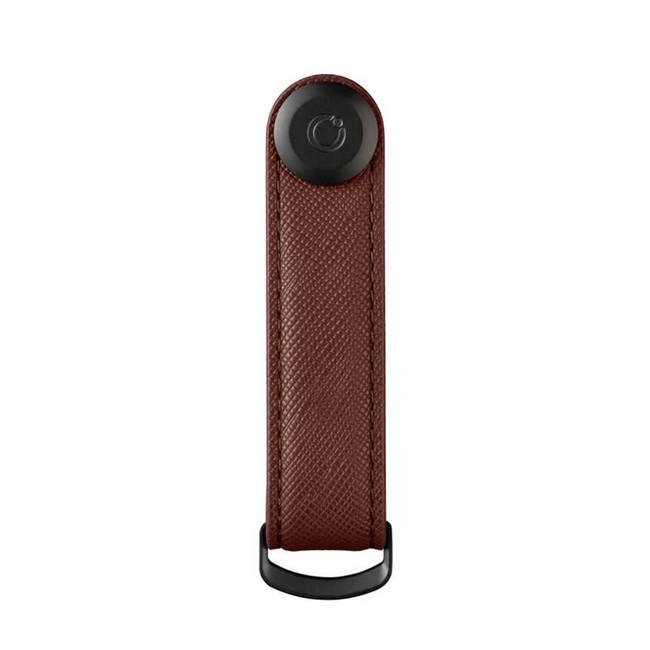 Skórzane etui na klucze Orbitkey Saffiano - dark cherry