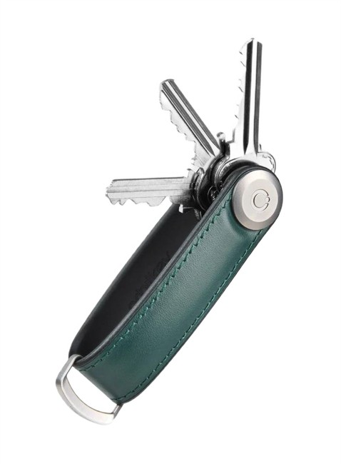 Skórzane etui organizer na klucze Orbitkey Hybrid Leather - pine green