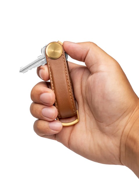 Skórzane etui organizer na klucze Orbitkey Key Organiser Pro Leather - cedar