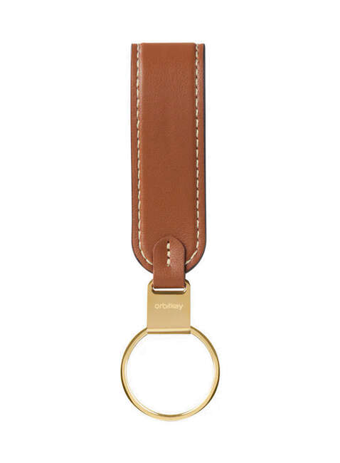 Skórzany organizer na klucze Orbitkey Loop Keychain - caramel