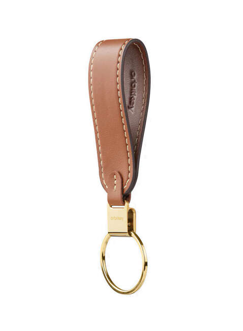 Skórzany organizer na klucze Orbitkey Loop Keychain - caramel