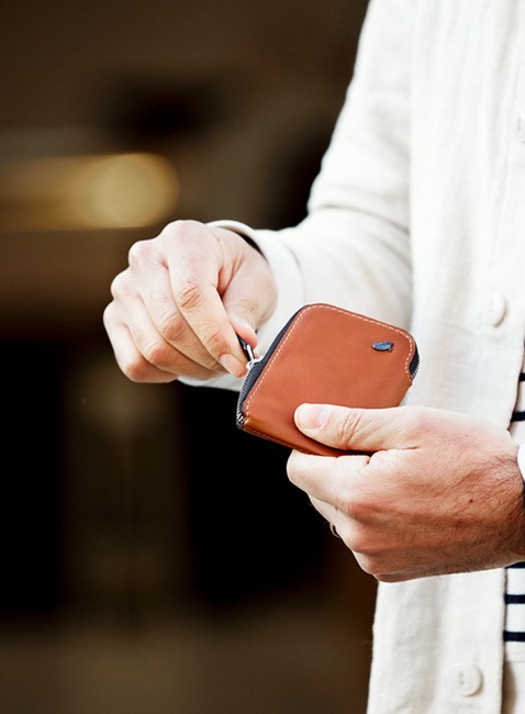 Skórzany portfel kieszonkowy Bellroy Card Pocket - caramel