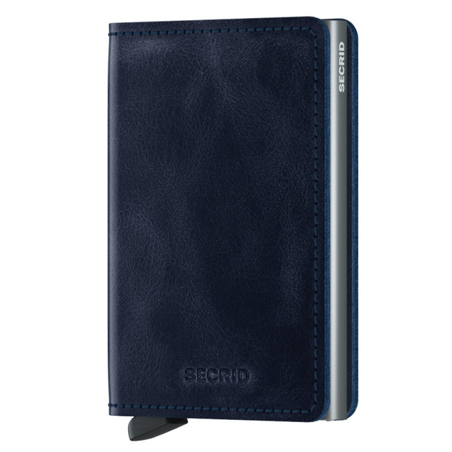 Slimwallet Secrid ochrona RFID Vintage - blue