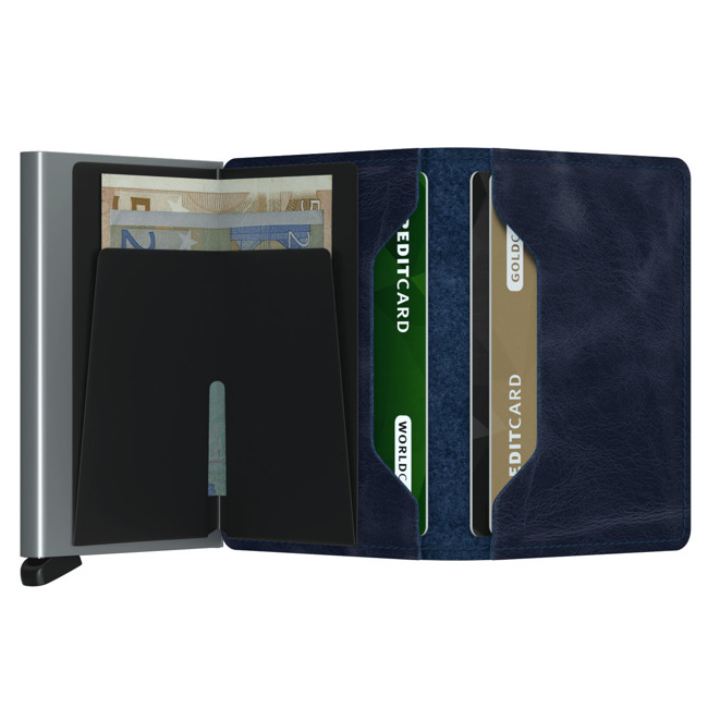 Slimwallet Secrid ochrona RFID Vintage - blue