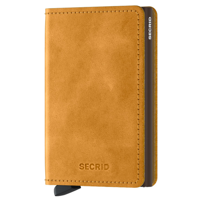 Slimwallet Secrid ochrona RFID Vintage - ochre