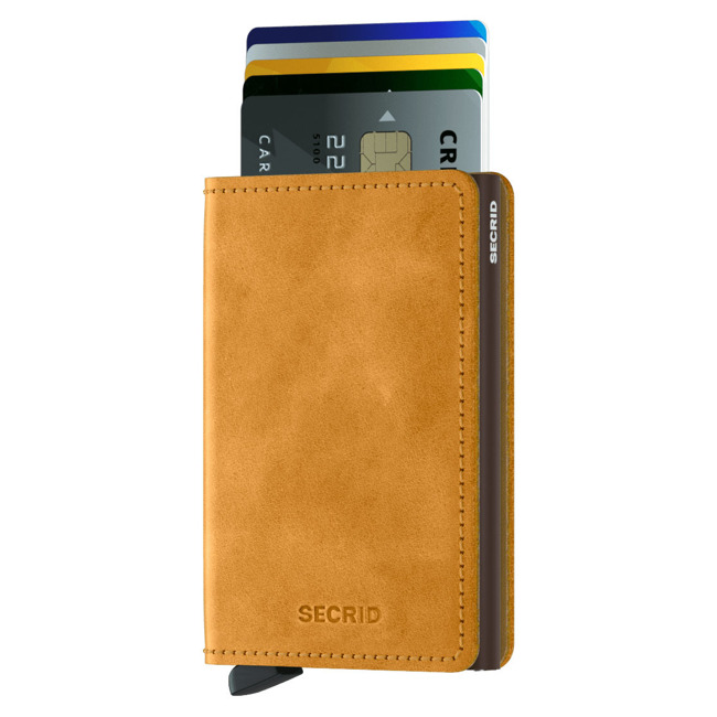 Slimwallet Secrid ochrona RFID Vintage - ochre