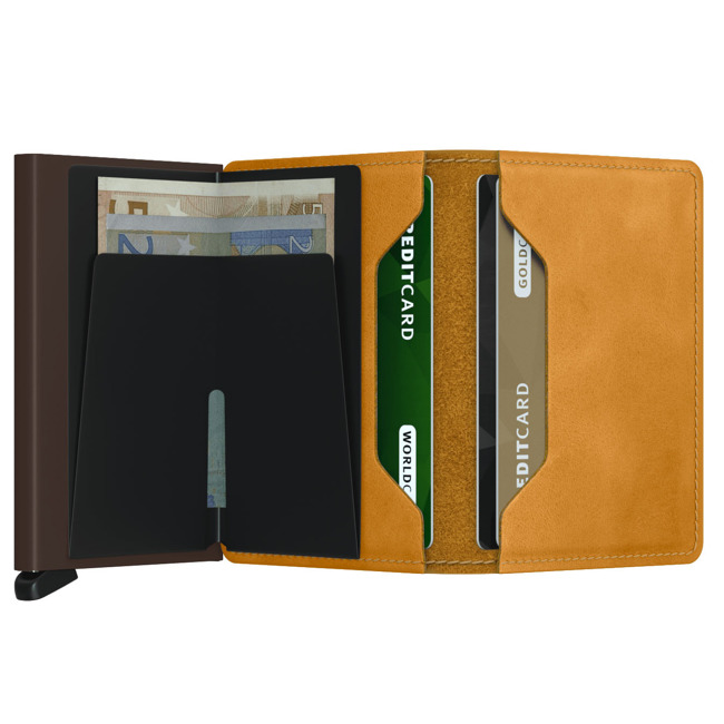 Slimwallet Secrid ochrona RFID Vintage - ochre