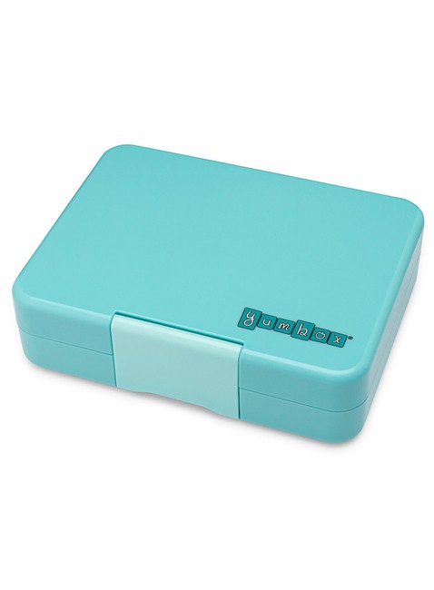 Śniadaniówka / lunchbox dziecięcy Yumbox Snack - misty aqua / rainbow tray