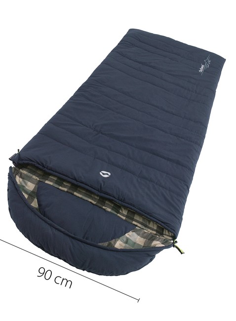 Śpiwór jednoosobowy Outwell Camper Lux R - deep blue