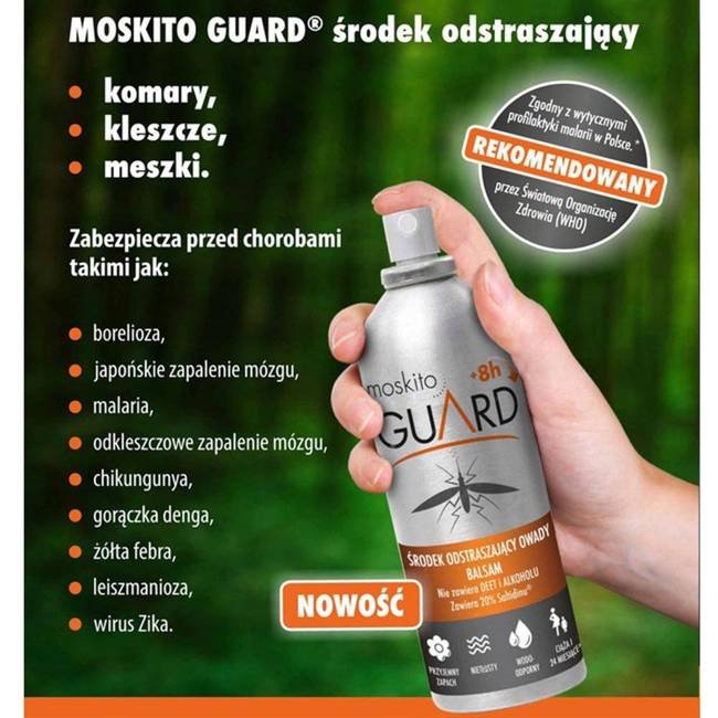 Spray balsam odstraszający owady Moskito Guard bez DEET