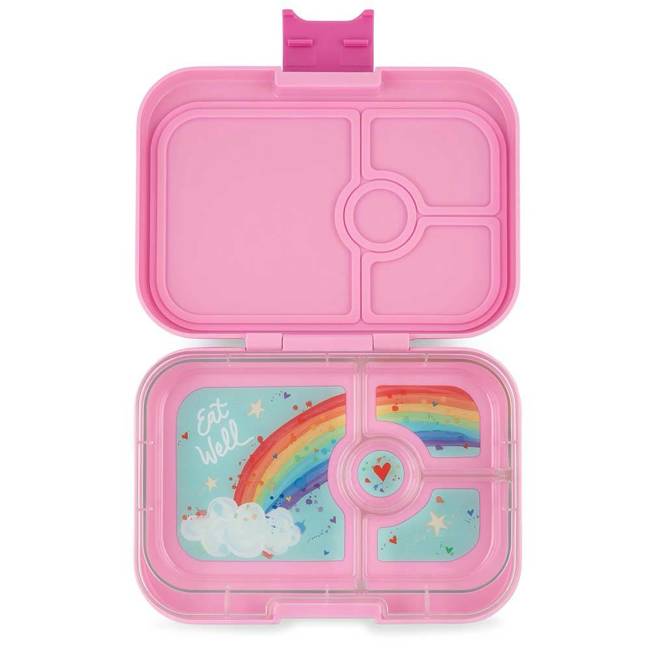 Średnia śniadaniówka / lunchbox Yumbox Panino - power pink/rainbow tray