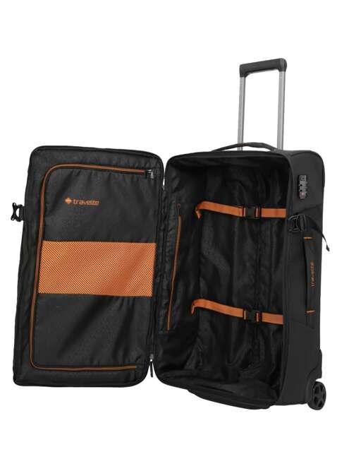 Średnia torba podróżna Travelite Briize Roller Travelling Bag M - black